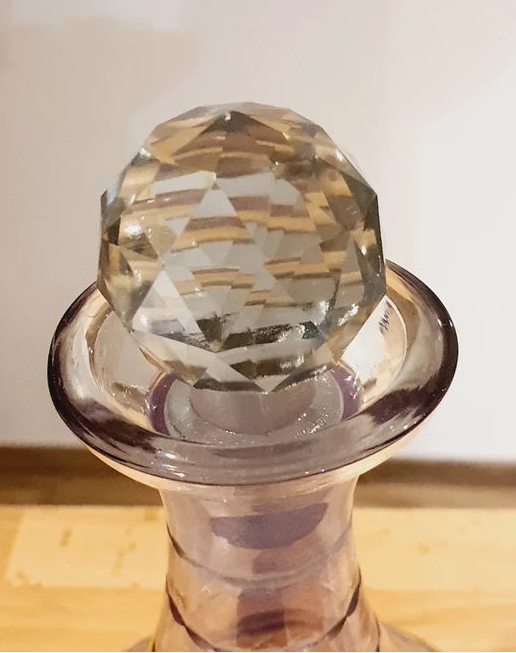 Carafe en Cristal Taillé Violet Améthyste : L'Éclat des Sixties 💜 - LVR