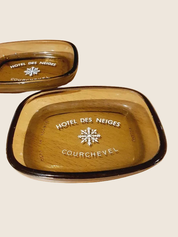 Duo Collector Courchevel 1850 : Coupelles "Hôtel des Neiges" par Opalex (1965) - LVR