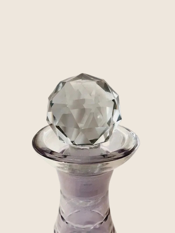 Carafe en Cristal Taillé Violet Améthyste : L'Éclat des Sixties 💜 - LVR