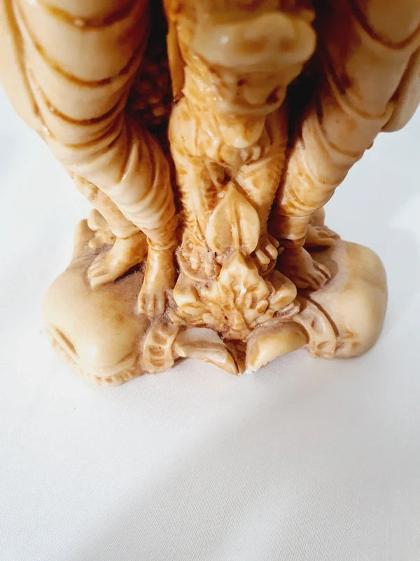 Vase Bougeoir Balinais en Pierre d'Onyx Sculpté Main - Vintage 22cm - LVR