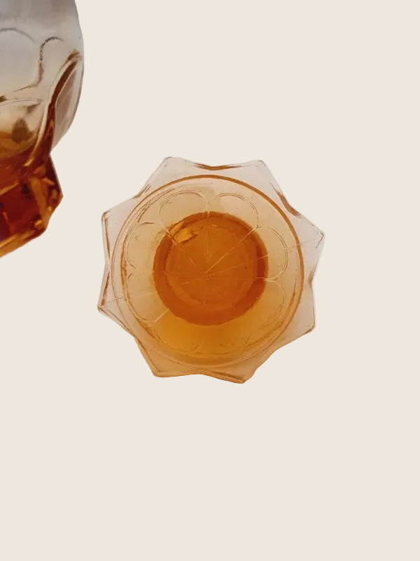Carafe "Apricot Sunset" : La Douceur du Verre Rose-Orangé (60-70's) - LVR