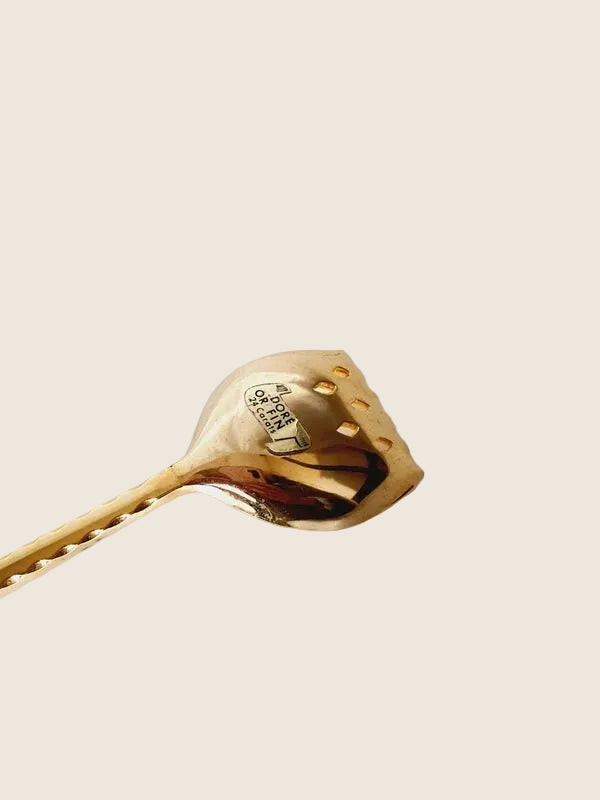 Cuillère à Glaçons d’Exception : Dorure Or Fin 24 Carats (Vintage Luxe) - LVR