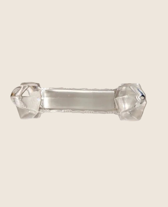 Quatuor de Porte-Couteaux "Lyre" : L'Élégance en Verre Moulé - LVR