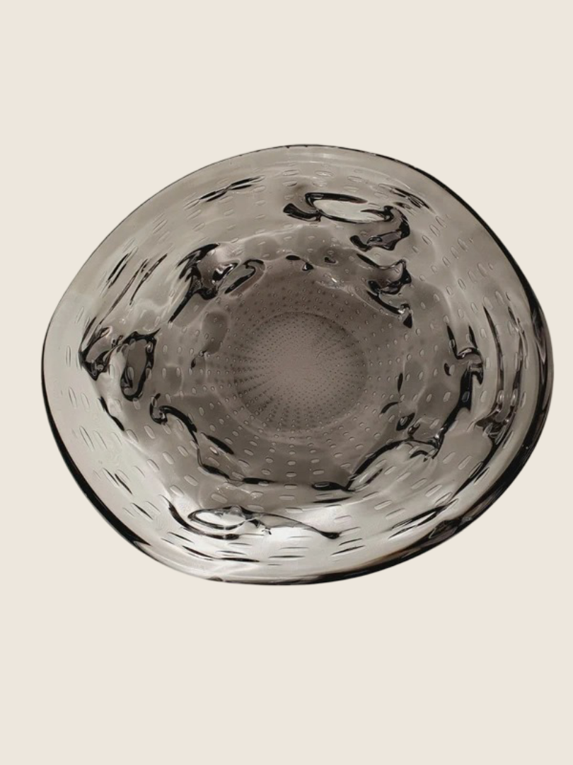 Coupe d'Art Murano Vintage – Verre Soufflé Bullicante 10kg (Années 60) - LVR