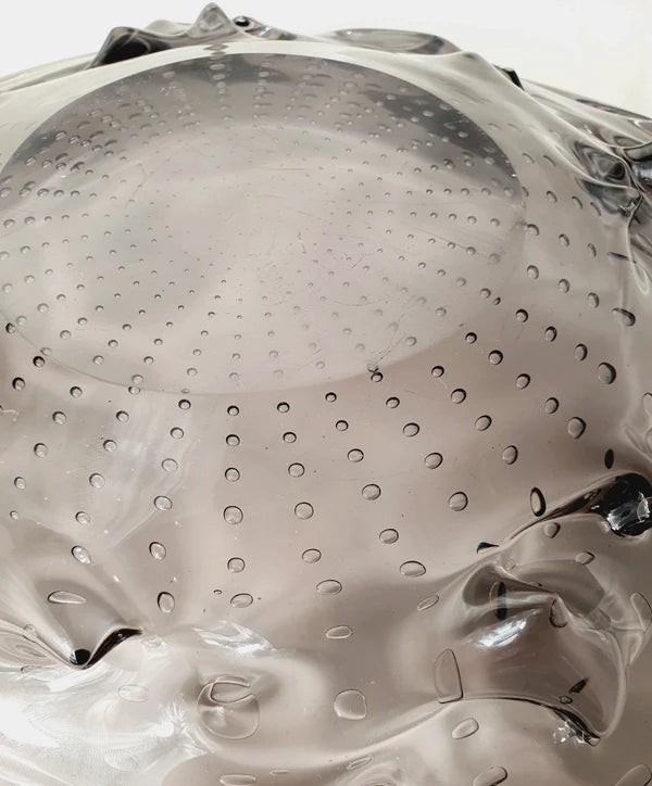 Coupe d'Art Murano Vintage – Verre Soufflé Bullicante 10kg (Années 60) - LVR