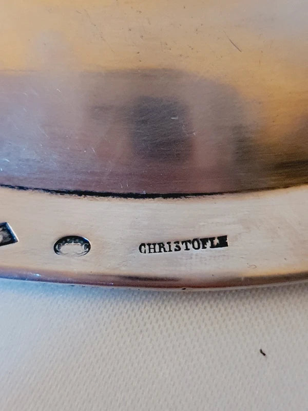 Antiquité Christofle 1925 : Petit Plateau à Cloche Art Déco "Exposition Paris" - LVR