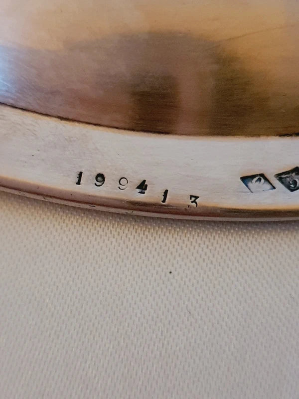Antiquité Christofle 1925 : Petit Plateau à Cloche Art Déco "Exposition Paris" - LVR
