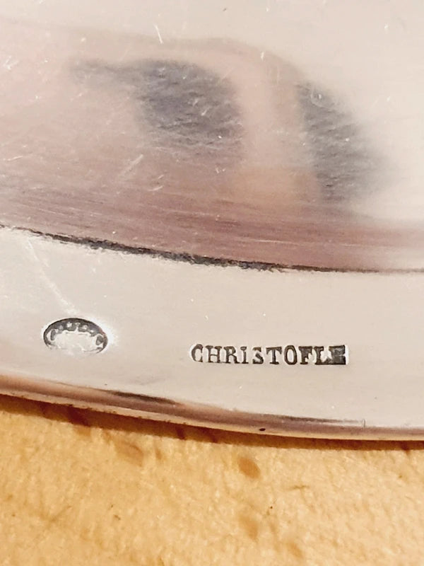 Antiquité Christofle 1925 : Petit Plateau à Cloche Art Déco "Exposition Paris" - LVR