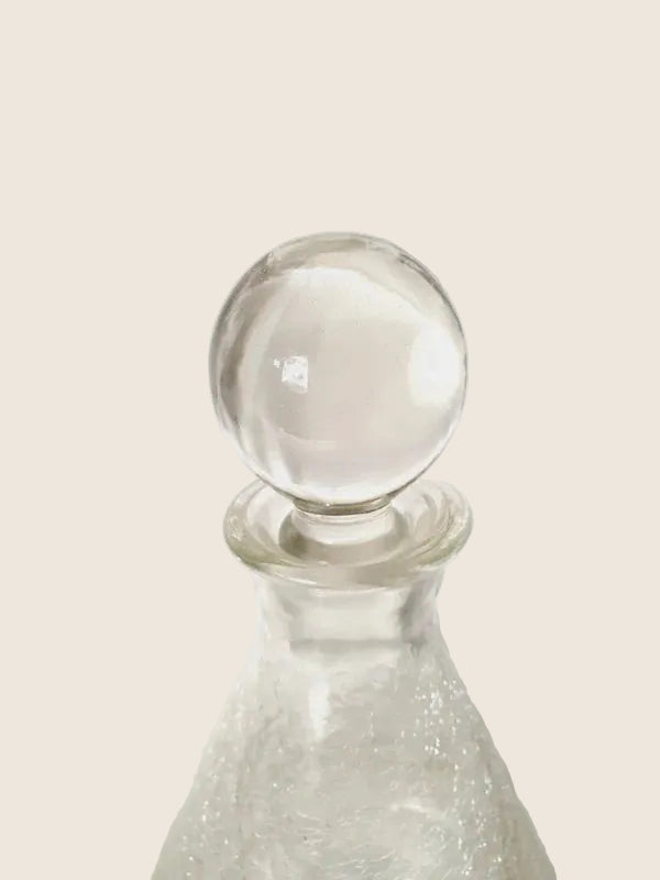 Carafe "Ice Glass" Craquelée : Sculpture de Verre Mid-Century (50-60's) - LVR
