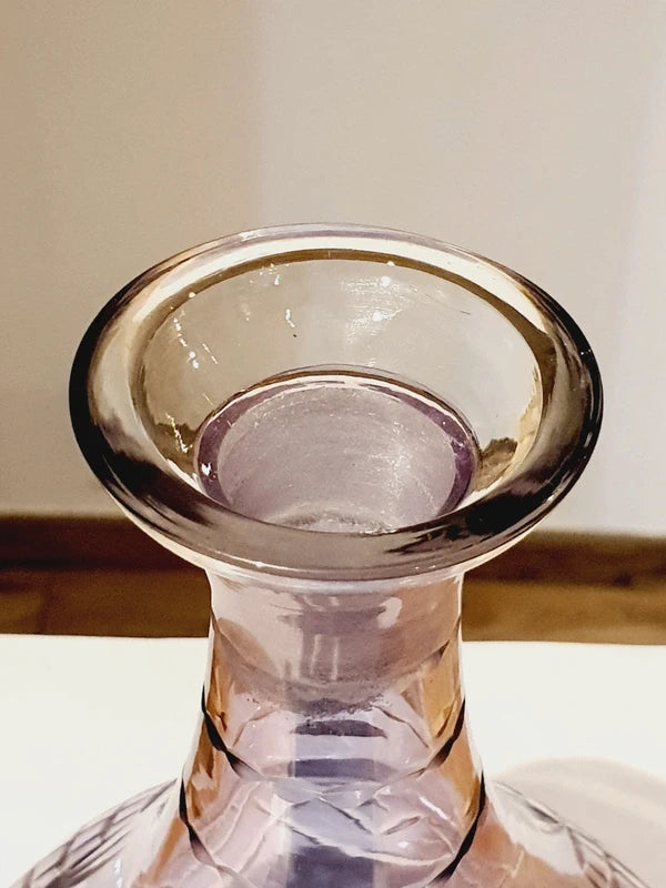 Carafe en Cristal Taillé Violet Améthyste : L'Éclat des Sixties 💜 - LVR