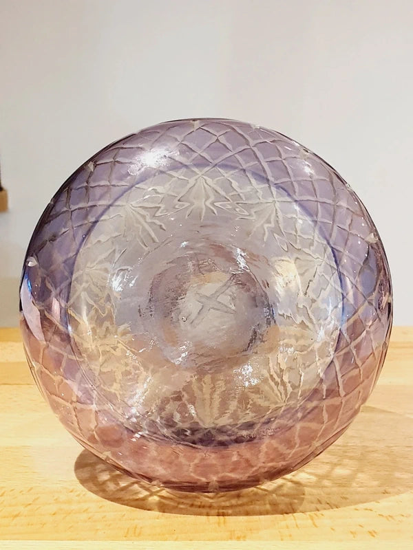 Carafe en Cristal Taillé Violet Améthyste : L'Éclat des Sixties 💜 - LVR
