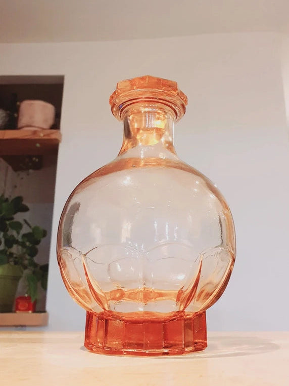Carafe "Apricot Sunset" : La Douceur du Verre Rose-Orangé (60-70's) - LVR
