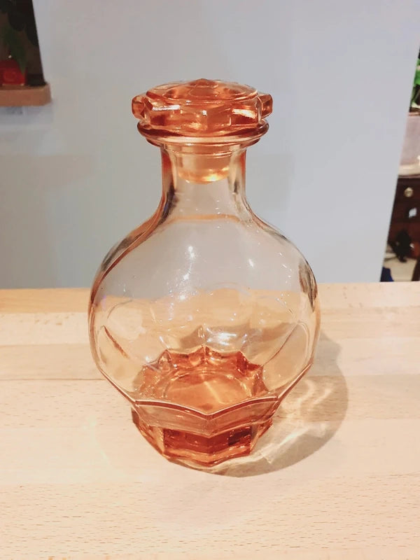 Carafe "Apricot Sunset" : La Douceur du Verre Rose-Orangé (60-70's) - LVR
