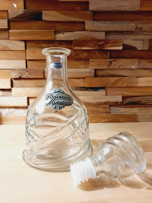 Carafe "Réserve Maison" en Verre & Étain Véritable : L'Esprit de la Cave (70-80's) - LVR