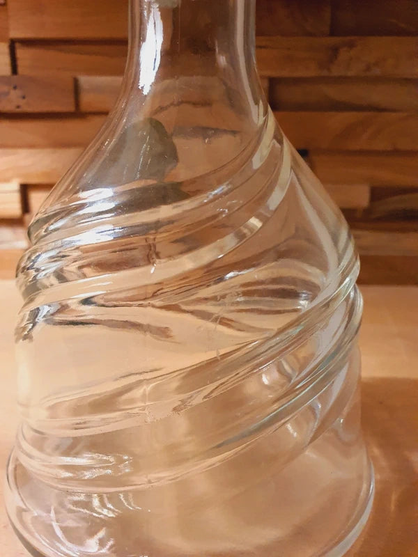 Carafe "Réserve Maison" en Verre & Étain Véritable : L'Esprit de la Cave (70-80's) - LVR