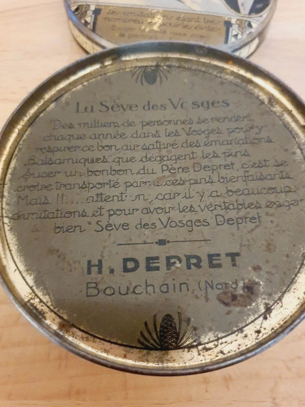 Boîte Antique "La Sève des Vosges" : Trésor de l'Herboristerie Depret (1910-1930) 🌲 - LVR