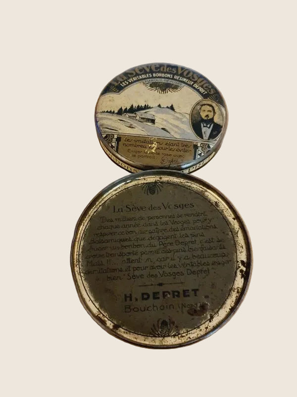 Boîte Antique "La Sève des Vosges" : Trésor de l'Herboristerie Depret (1910-1930) 🌲 - LVR