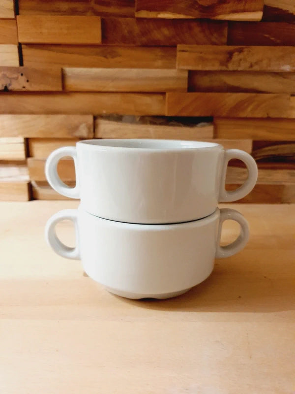 Duo de Bols à Soupe "Made in Italy" : L'Élégance de la Porcelaine Blanche 🍲🇮🇹 - LVR
