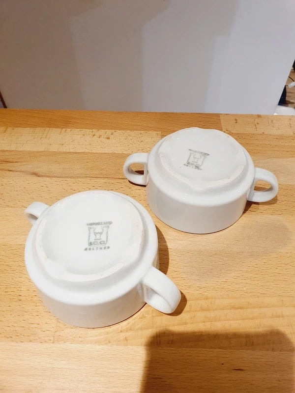 Duo de Bols à Soupe "Made in Italy" : L'Élégance de la Porcelaine Blanche 🍲🇮🇹 - LVR