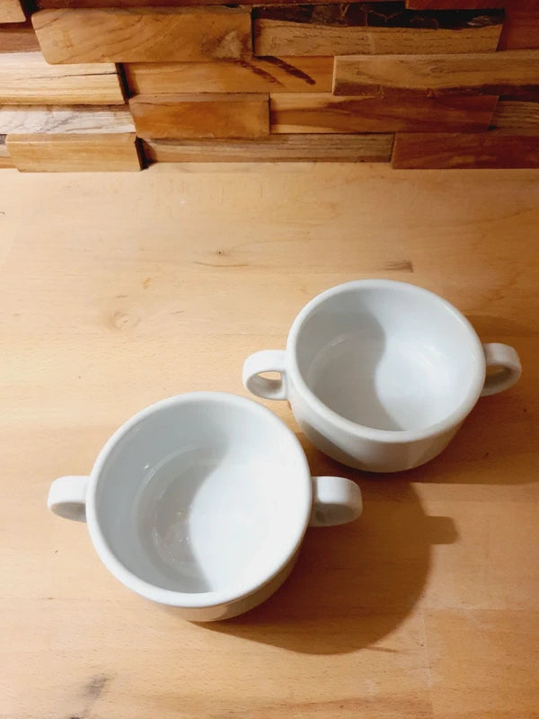 Duo de Bols à Soupe "Made in Italy" : L'Élégance de la Porcelaine Blanche 🍲🇮🇹 - LVR