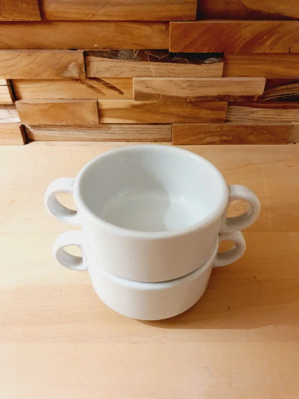 Duo de Bols à Soupe "Made in Italy" : L'Élégance de la Porcelaine Blanche 🍲🇮🇹 - LVR