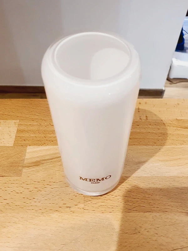 Vase Cylindre Blanc Memo Paris - Porcelaine Luxe - Décoration Minimaliste Haute Parfumerie - 16cm - LVR
