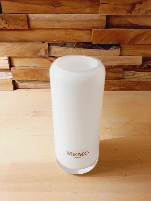 Vase Cylindre Blanc Memo Paris - Porcelaine Luxe - Décoration Minimaliste Haute Parfumerie - 16cm - LVR