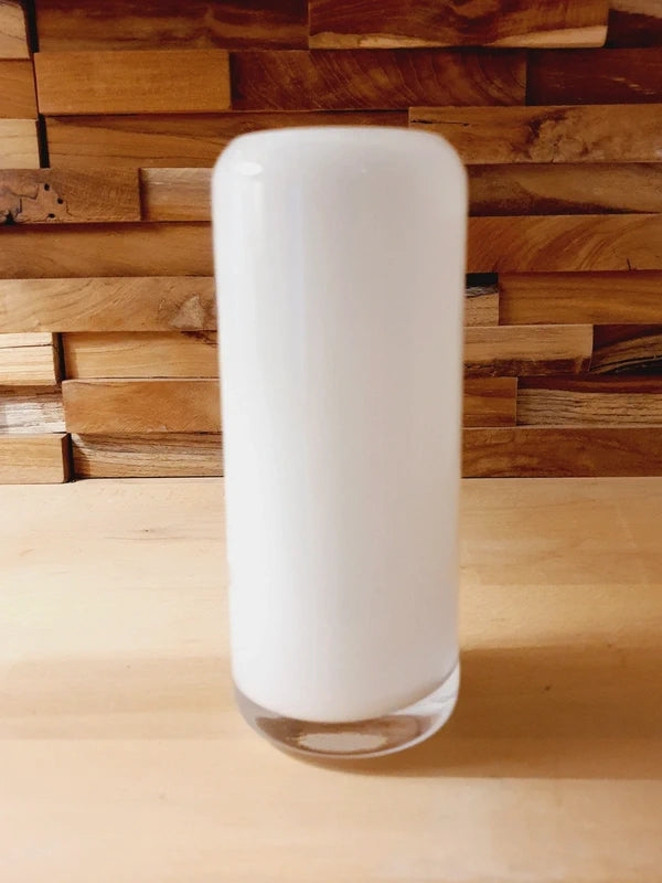 Vase Cylindre Blanc Memo Paris - Porcelaine Luxe - Décoration Minimaliste Haute Parfumerie - 16cm - LVR