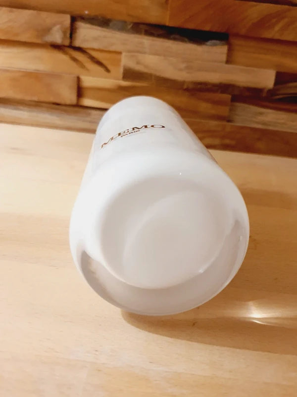 Vase Cylindre Blanc Memo Paris - Porcelaine Luxe - Décoration Minimaliste Haute Parfumerie - 16cm - LVR