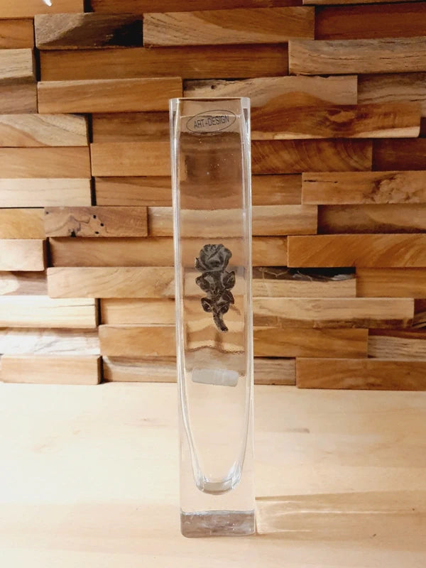 Soliflore Carré "Art + Design" : La Rose de Verre &amp; d'Étain (80-90's) 🌹 - LVR