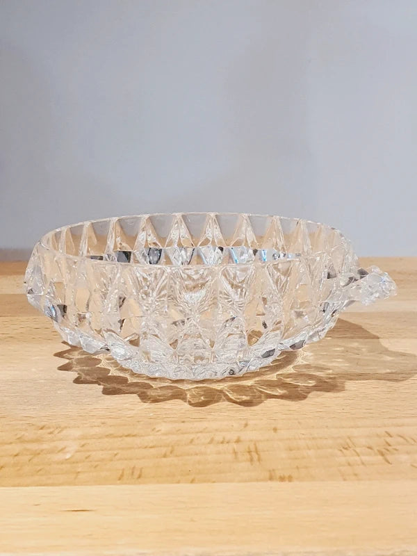 Coupelle Antique en Cristal Taillé Main : L'Éclat "Pointes de Diamant" - LVR