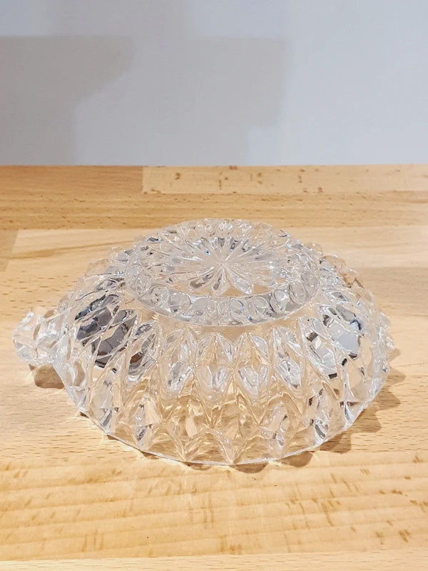 Coupelle Antique en Cristal Taillé Main : L'Éclat "Pointes de Diamant" - LVR