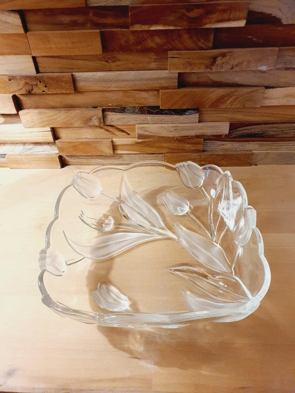 Plat Sculpter "Tulipe 3D" Walther Glas : Le Chic Allemand (70-80's) "Tulipe 3D" Walther Glas : Le Chic Allemand (70-80's) - LVR