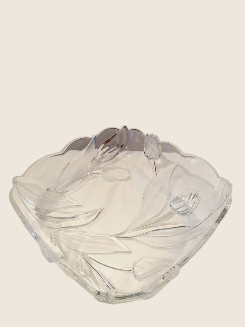Plat Sculpter "Tulipe 3D" Walther Glas : Le Chic Allemand (70-80's) "Tulipe 3D" Walther Glas : Le Chic Allemand (70-80's) - LVR