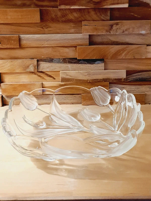 Plat Sculpter "Tulipe 3D" Walther Glas : Le Chic Allemand (70-80's) "Tulipe 3D" Walther Glas : Le Chic Allemand (70-80's) - LVR
