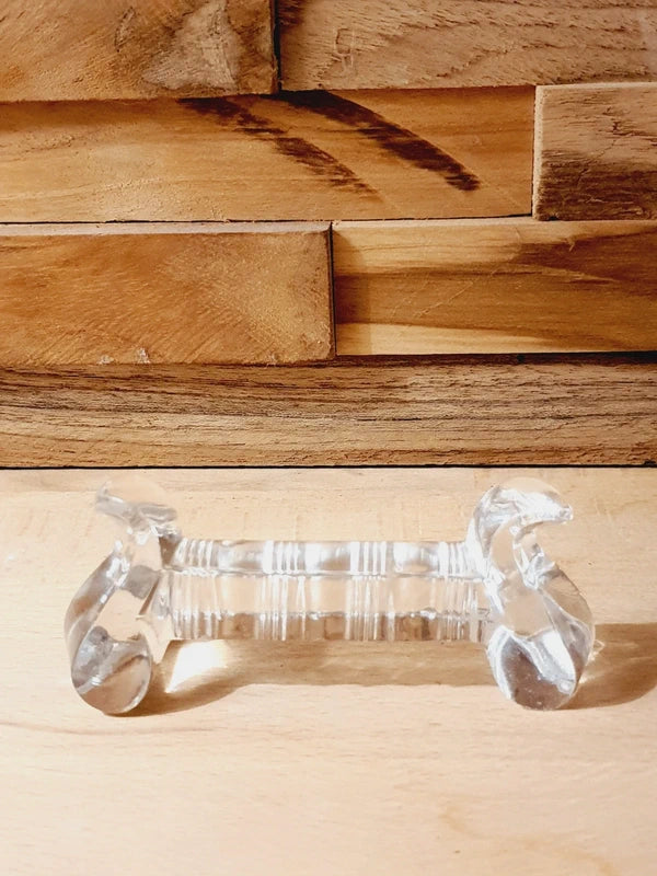 Quatuor de Porte-Couteaux "Lyre" : L'Élégance en Verre Moulé - LVR