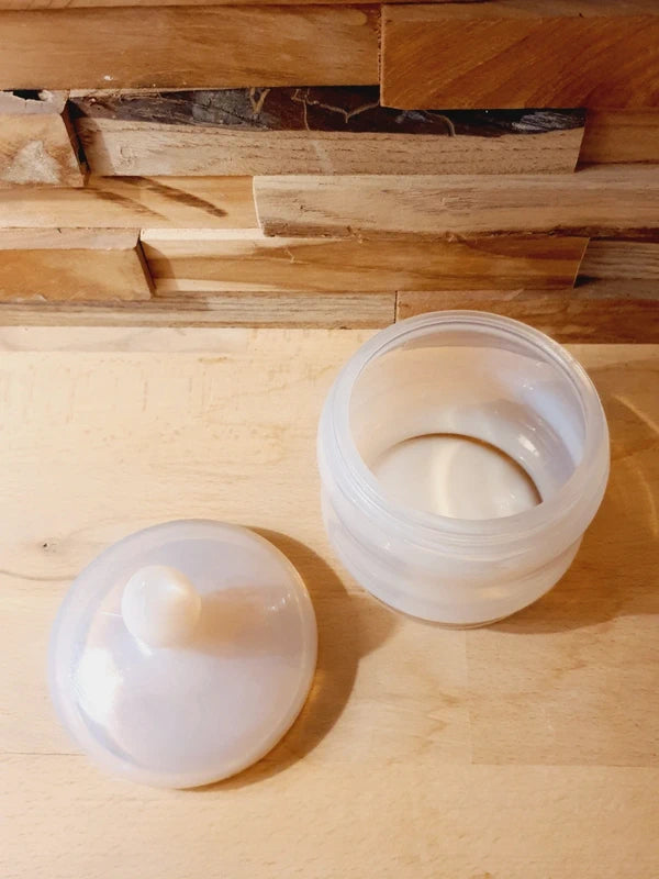 Pot en Opaline Rose Nude : Élégance Boudoir & Art Déco (Années 40-50) - LVR