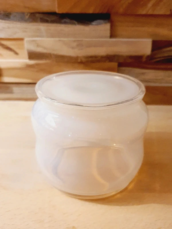 Pot en Opaline Rose Nude : Élégance Boudoir & Art Déco (Années 40-50) - LVR