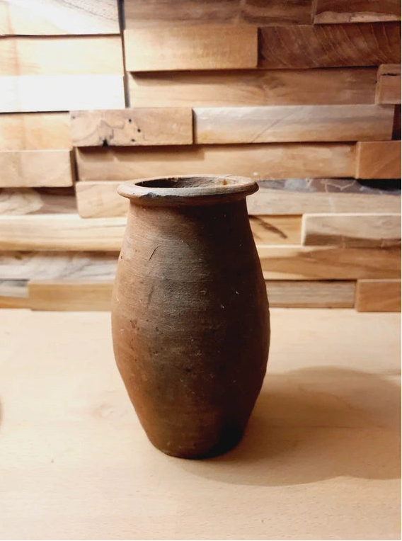 Petit Vase en Grès Artisanal : Beauté Brute & Wabi-Sabi (Années 60-70) - LVR