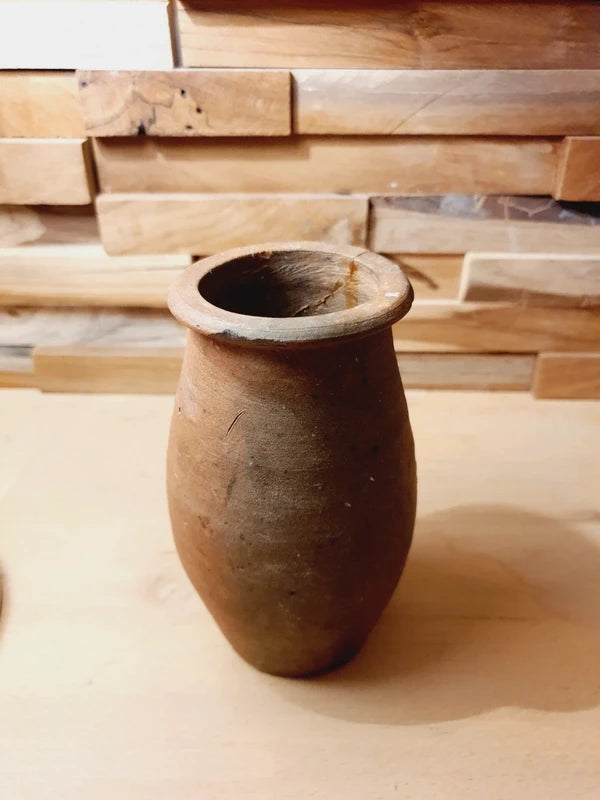 Petit Vase en Grès Artisanal : Beauté Brute & Wabi-Sabi (Années 60-70) - LVR