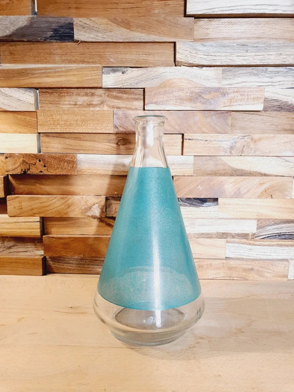 Carafe Vintage BVB : Motif Résille Vert Émeraude (Années 70) 🥂 - LVR