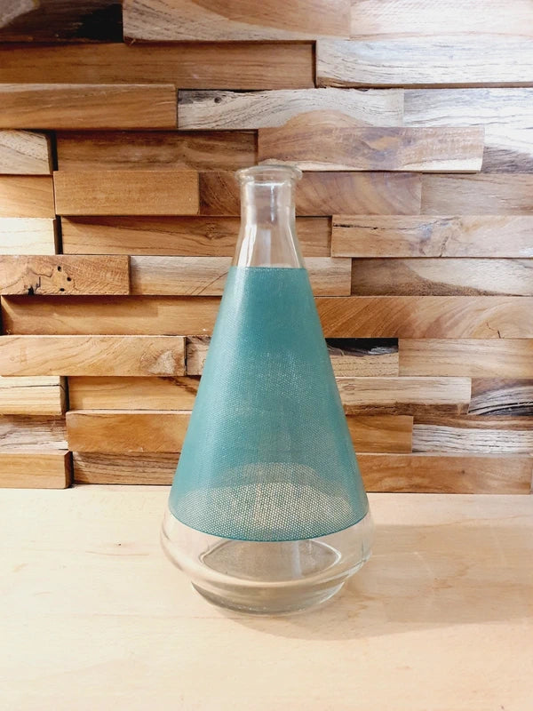 Carafe Vintage BVB : Motif Résille Vert Émeraude (Années 70) 🥂 - LVR