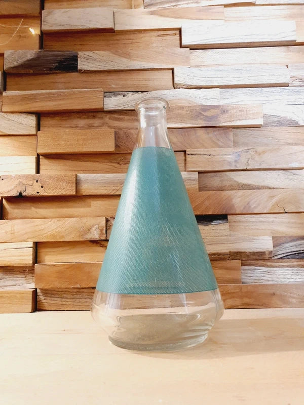 Carafe Vintage BVB : Motif Résille Vert Émeraude (Années 70) 🥂 - LVR