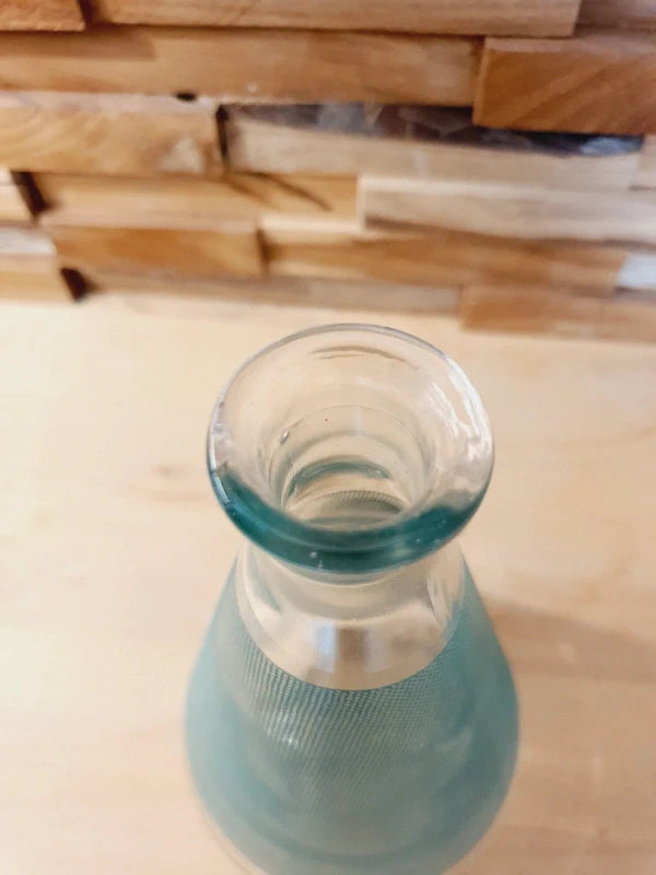 Carafe Vintage BVB : Motif Résille Vert Émeraude (Années 70) 🥂 - LVR