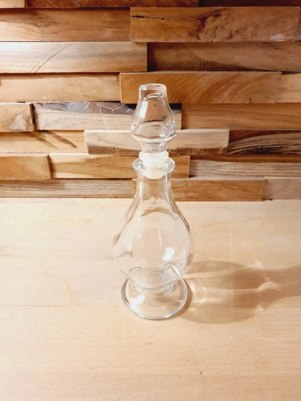 Fiole Apothicaire Verre SHD - Bouchon Rodé Émeri - Pharmacie Années 50/60 - 17cm - LVR