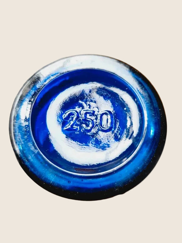 Fiole Apothicaire Vintage : Bleu Cobalt & Verre Bullé (Années 50-60) 💙 - LVR