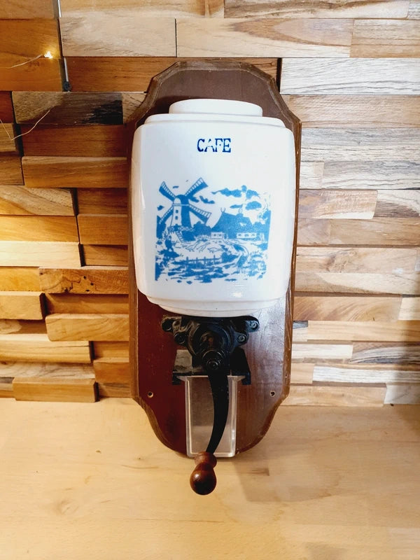 Ancien Moulin à Café Mural : Base Idéale Upcycling et Déco Plantes (Années 50) ☕🌿 - LVR