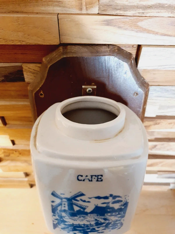 Ancien Moulin à Café Mural : Base Idéale Upcycling et Déco Plantes (Années 50) ☕🌿 - LVR
