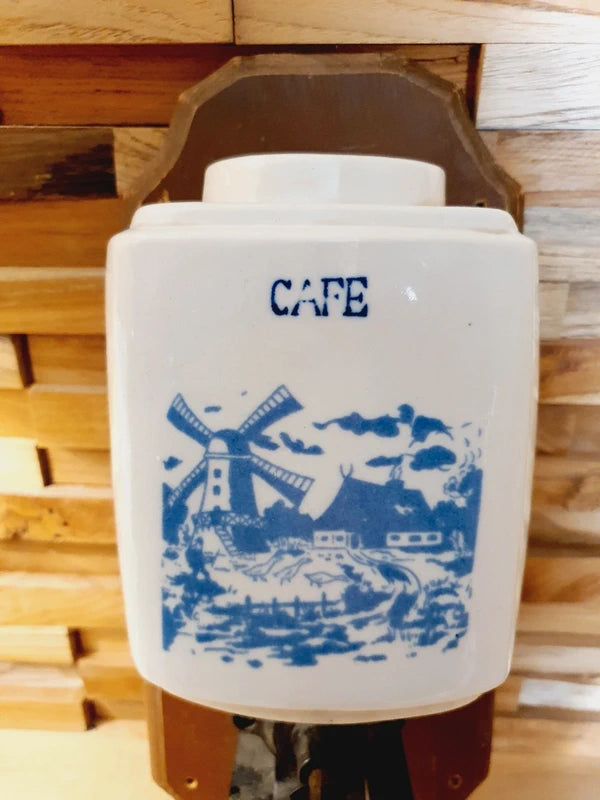 Ancien Moulin à Café Mural : Base Idéale Upcycling et Déco Plantes (Années 50) ☕🌿 - LVR