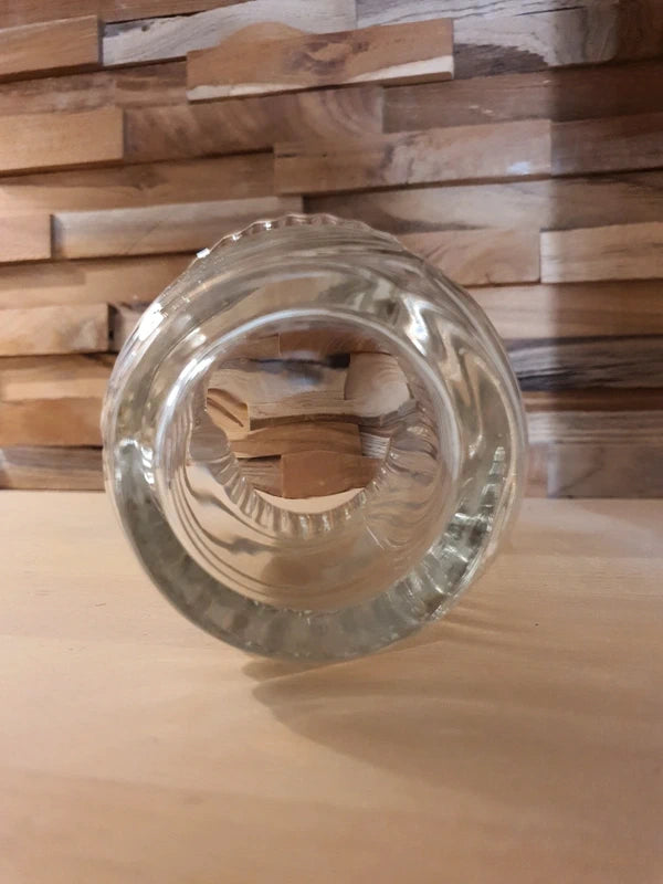 Vase Vintage en Verre Soufflé : Design "Draperie" Organique (Années 70-80) - LVR
